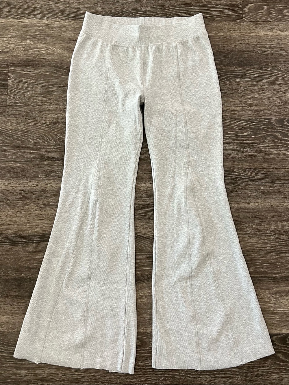 FP Movement by Free People Light Gray Flare Track Pants
